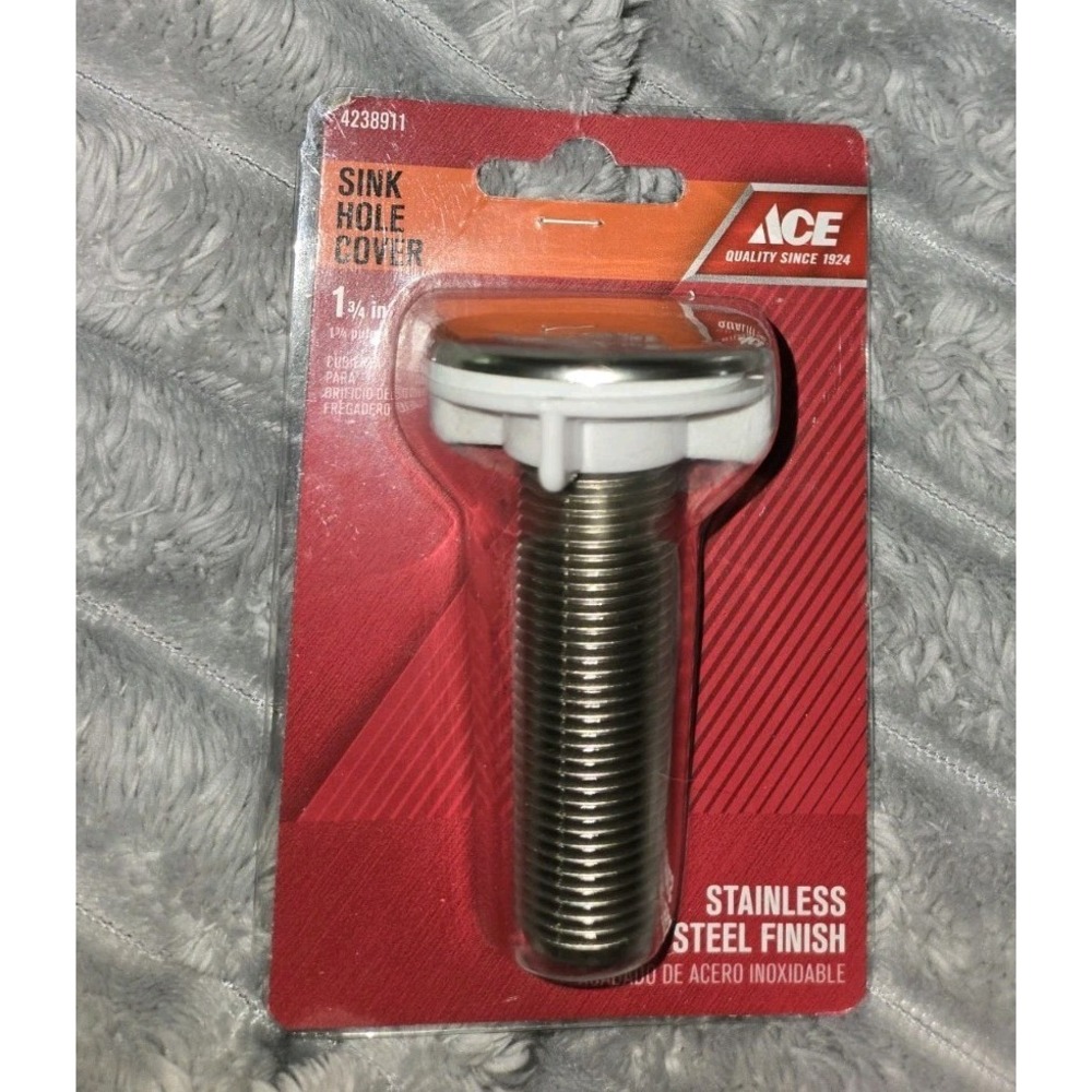 Ace Hardware Sink Hole Cover 1-3/4 Inch Stainless Steel Finish 4238911